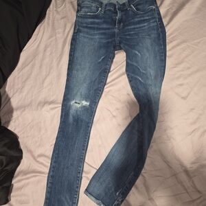 Agolde Women's Skinny Jeans in Deep Blue